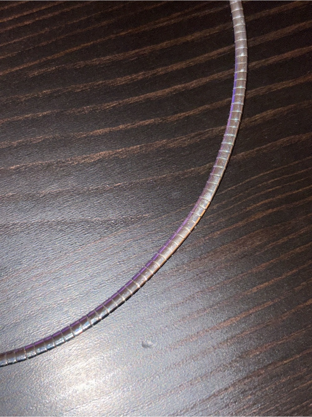 Silver Omega Chain 18” - Picture 2 of 4